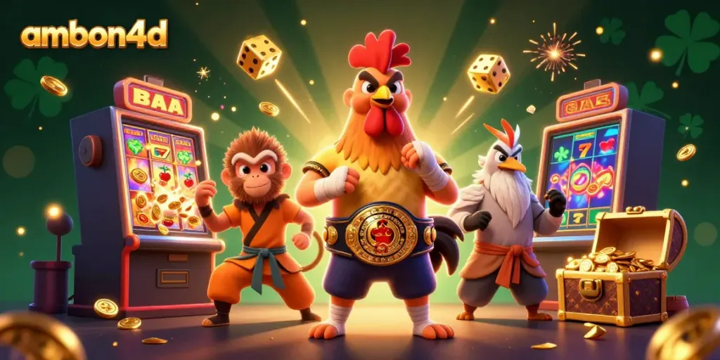 Experience thrilling gameplay in ambon4d with exciting slot machine action and vibrant characters.