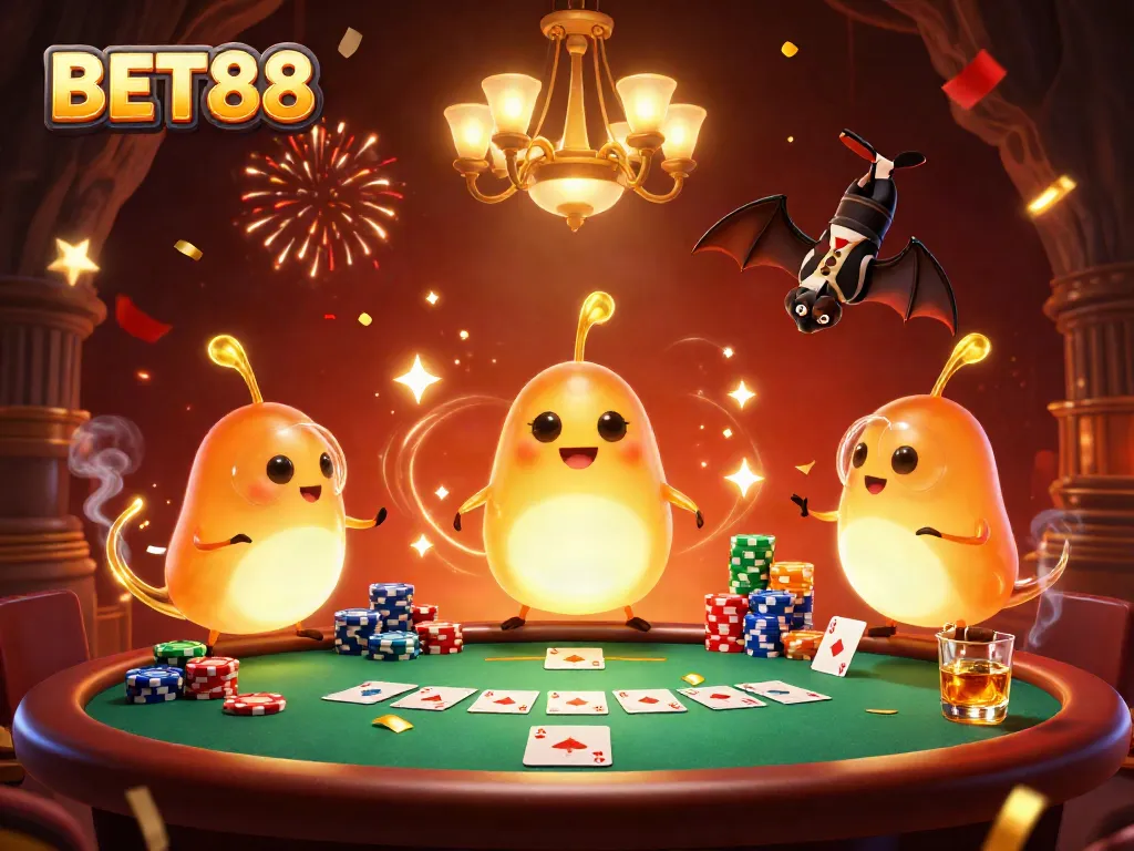 BET88 trải nghiệm thú vị tại sòng bạc 3D với đèn sáng và linh kiện độc đáo.