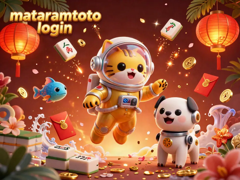 Experience the thrill of winning with Mataramtoto login above vibrant casino characters in action.
