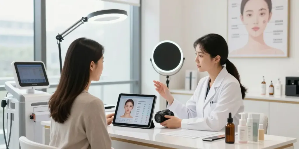 Alternatives to QOVES facial analysis consultation with specialist and client