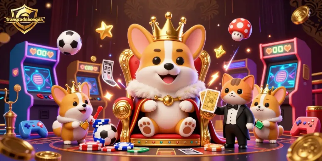 Engage in thrilling sports betting with trangcadobongda featuring corgis and dynamic gaming elements.