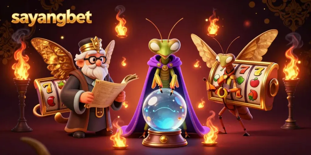 Engage with the thrilling world of sayangbet through this vibrant casino-themed 3D illustration.