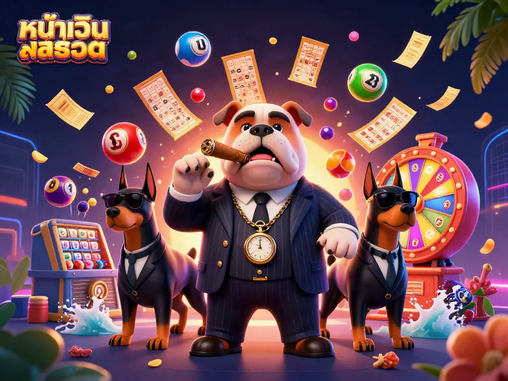 Experience winning opportunities at หน้าเว็บสล็อต with our engaging casino character illustration.