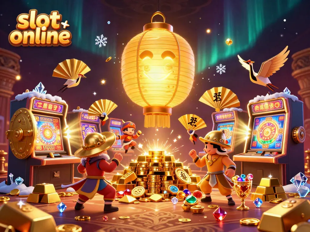 Spin and win with an exciting slot online experience captured in a lavish casino scene.
