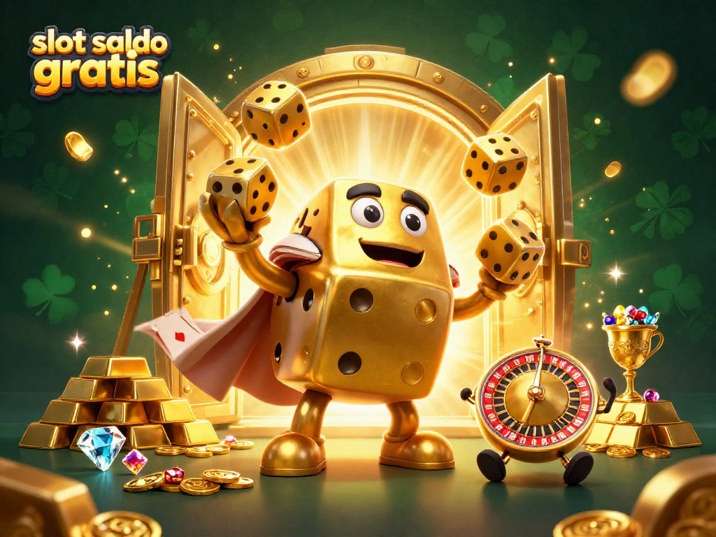 Experience the excitement of slot saldo gratis with vibrant casino thrills, golden treasures, and dynamic 3D elements.