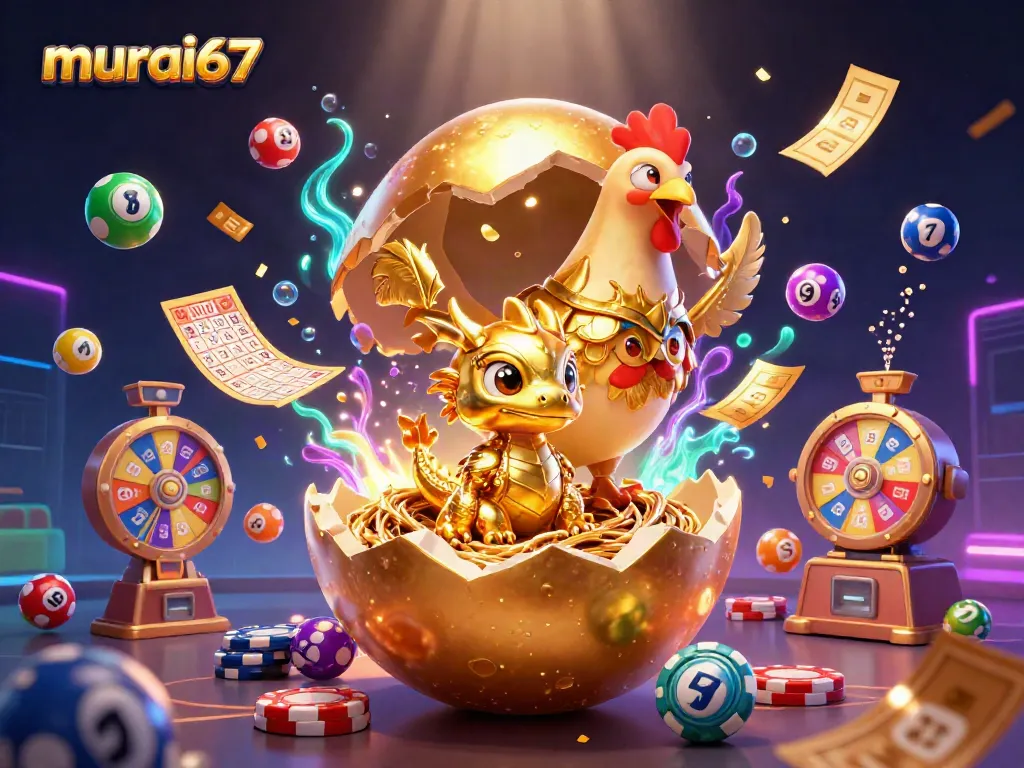 Engage with murai67 in an exciting scene featuring a golden dragon and dynamic casino elements.
