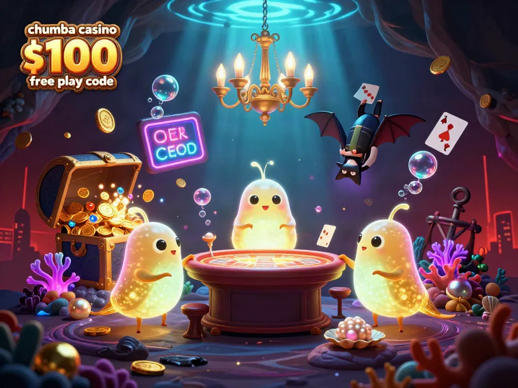 Experience excitement with the chumba casino $100 free play code in this vibrant casino scene.