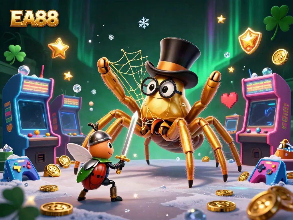 Embark on thrilling gaming adventures at EA88 with vibrant characters and dynamic casino elements.