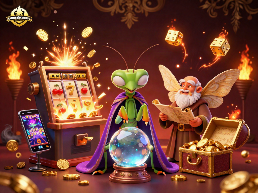 Spin the slots with simplycremationcare’s vibrant cartoon illustration capturing a gambling fantasy!