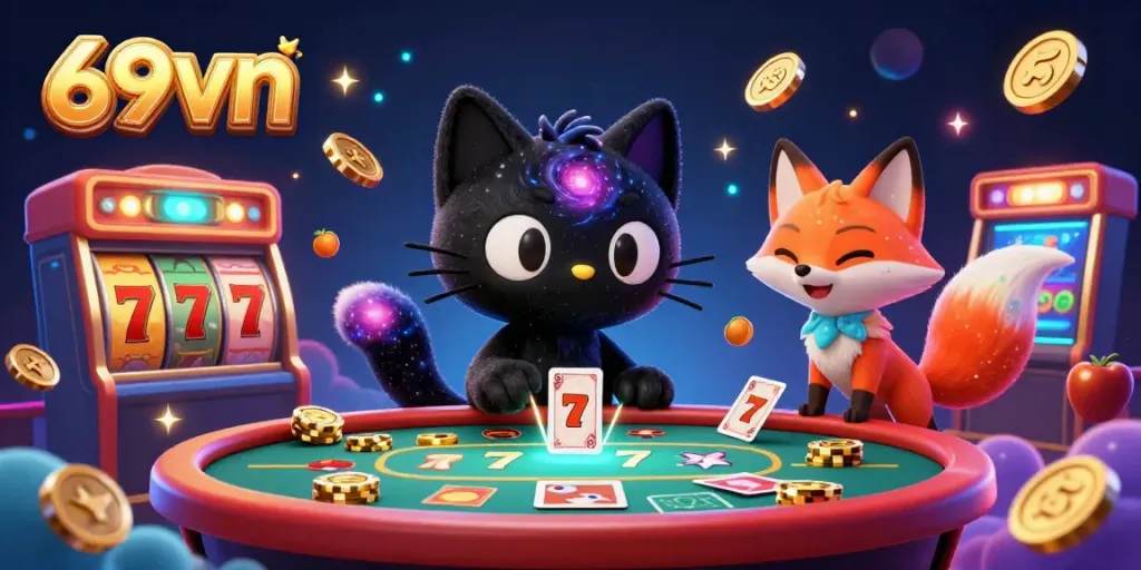 Experience thrilling wins with 69vn's cosmic casino featuring vibrant game elements.