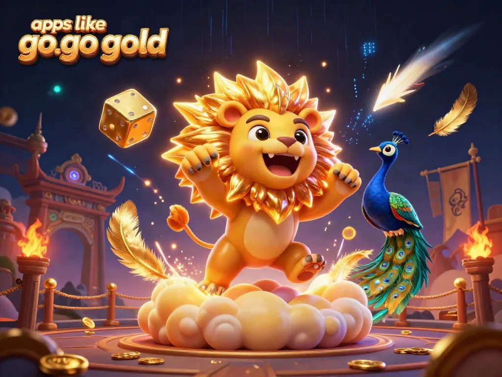 Spin and win with apps like go go gold showcasing vibrant 3D casino elements and animations.