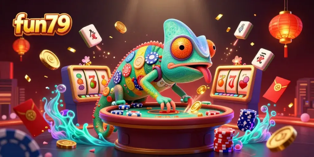 Experience thrilling gameplay and vibrant atmosphere at fun79's online casino.