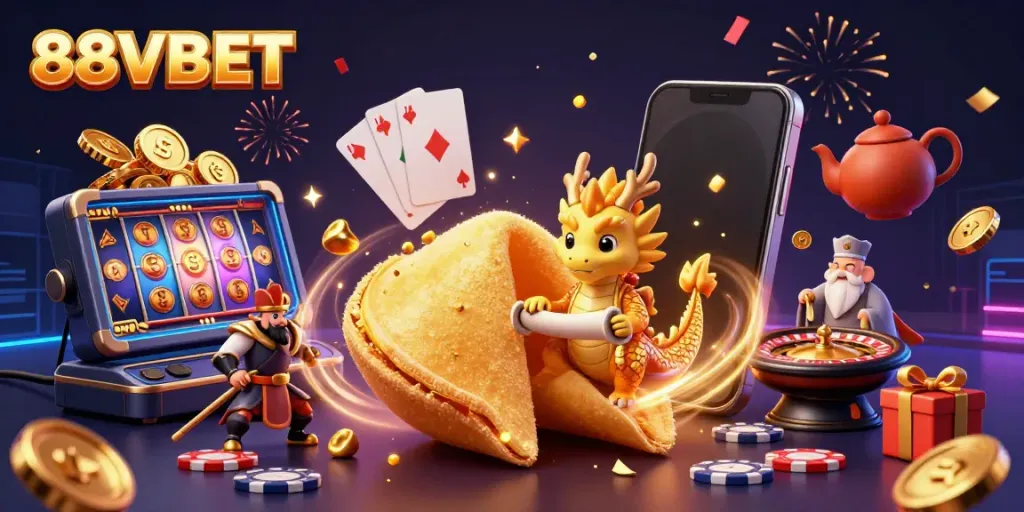 Experience exciting gaming with the 88VBET fortune cookie and dynamic casino elements.